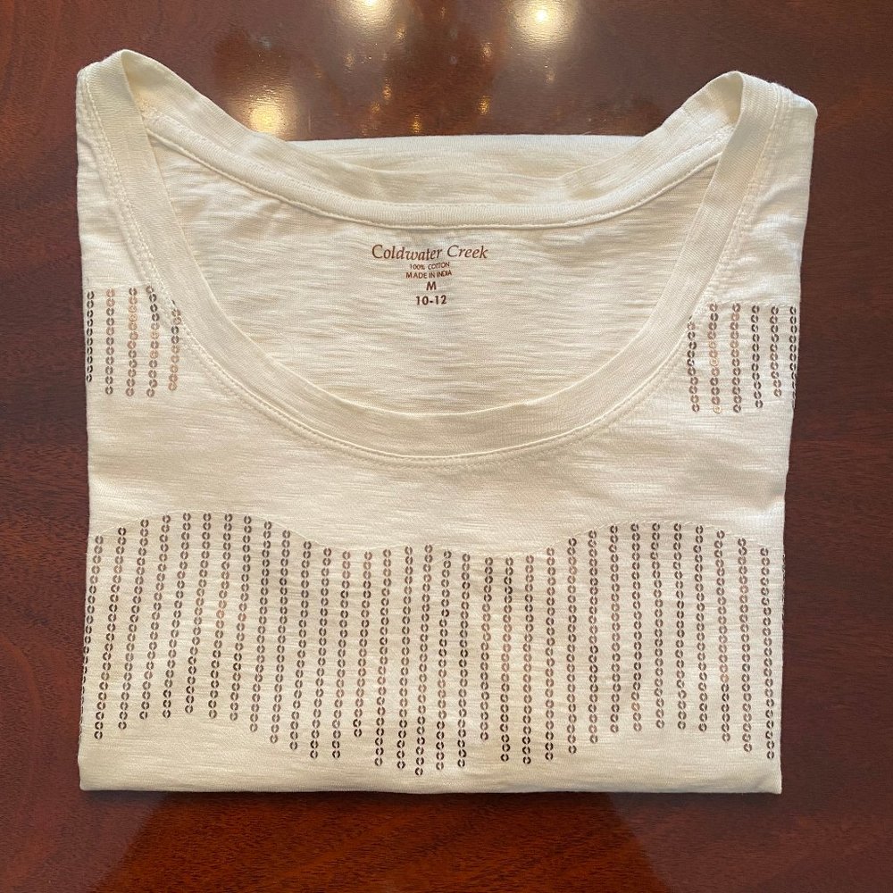Coldwater Creek Sequins Top